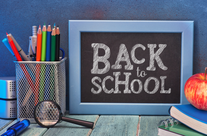 Back to school chalk board