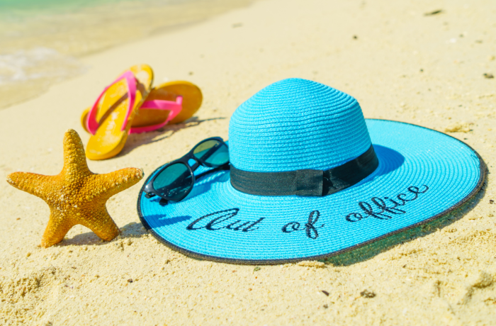 Hat on sand