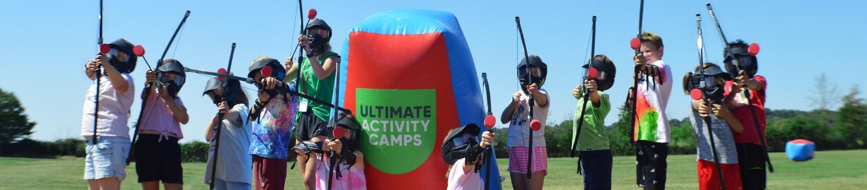 Kids playing combat archery